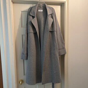 NWOT Carley Jean Los Angeles Paris Sweater Coat Gray XS